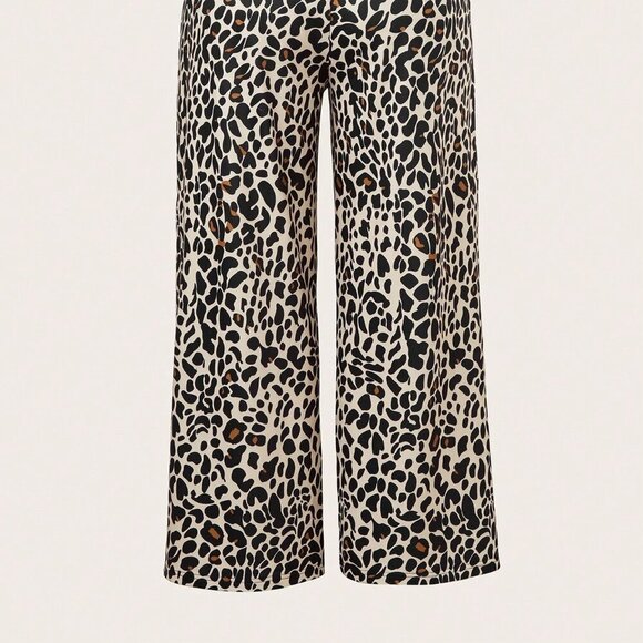 Black Casual Women's Striped Drawstring Pocket Pants - Picture 3 of 6